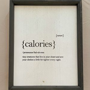 Calories Wall Decoration